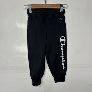 Champion Toddler Boys Black Jogger Sweatpants Size 3T Cute & Cozy￼